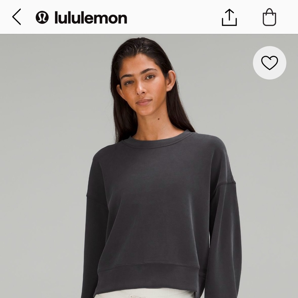 Lululemon Softstreme Perfectly Oversized
Cropped Crew
